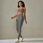 6606 suspended bras+trousers set-deep gray