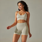 6606 suspender bras+shorts set-light gray