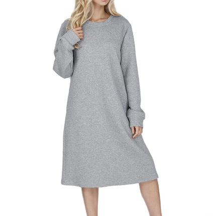 Women's Sweatshirt Dress Crewneck Long Sleeve Loose Fit Mini Casual Dress