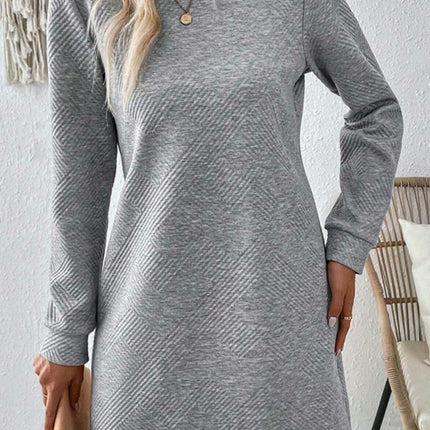 Women's Sweatshirt Dress Crewneck Long Sleeve Loose Fit Mini Casual Dress