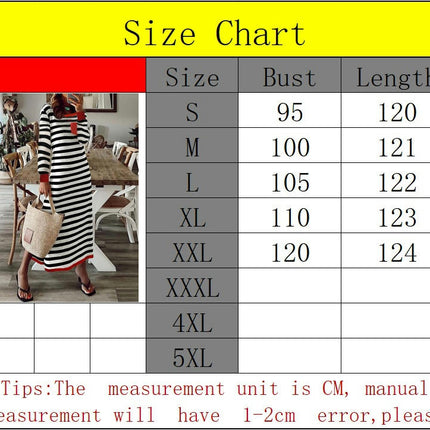 Womens Long Sleeve Crewneck Dress Sriped Loose Fit Slit Maxi Dresses