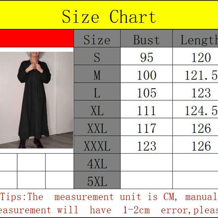 Women's Casual Maxi Dresses V-Neck Long Sleeve A Line Flowy Long Dress