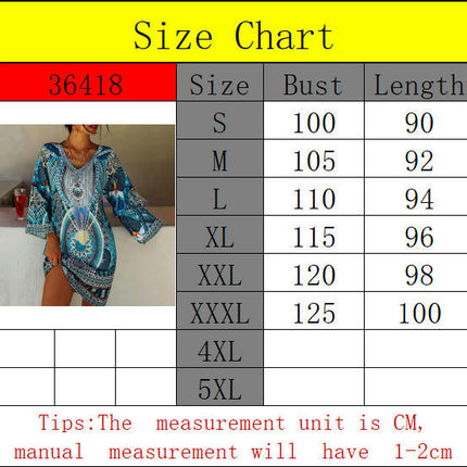 Women Casual Mini Dress V Neck Long Sleeve Short Print A Line Dresses