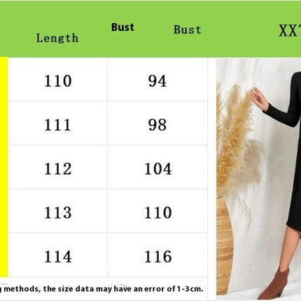 Women's Casual Loose Plain Crew Neck Long Dress Long Sleeve Flowy Midi Dresses