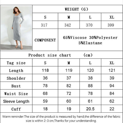 Women's Long Sleeve Square Neck Midi Dress Ribbed Knitted Backless Tie Bodycon Dress