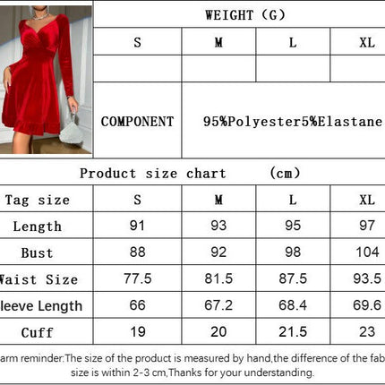 Womens Wrap V Neck Long Sleeve A Line Cocktail Party Swing Flare Skater Velvet Mini Dress