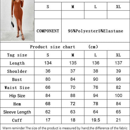 Women's Sexy Bodycon Maxi Dress Long Sleeve V Neck Button Down Split Dresses