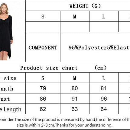 Women's Fall Loose Casual Midi Dress Long Sleeve Sweetheart Neck A Line Flowy Dresses