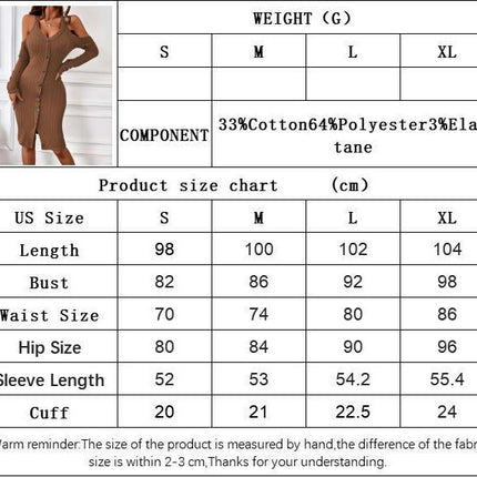 Women's Sexy V Neck Cold Shoulder Midi Dress Long Sleeve Button Down Bodycon Dresses