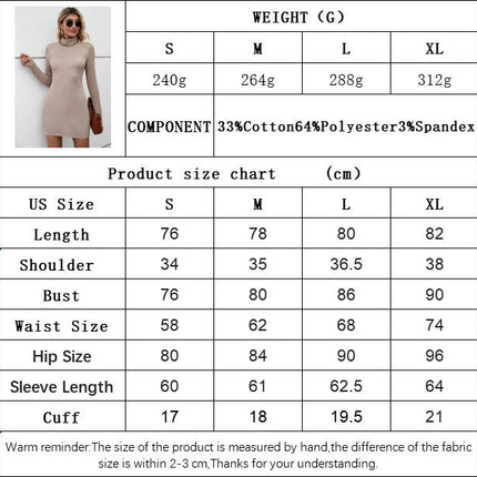 Women's Sexy Long Sleeve Backless Bodycon Mock Neck Party Club Mini Dress