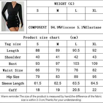 Women's Sexy Bodycon Mini Dress Long Sleeve V Neck Ruched Party Cocktail Short Dresses