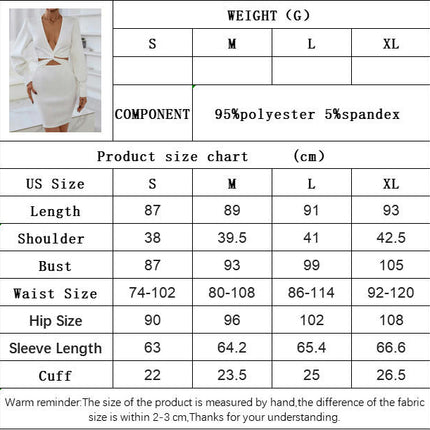 Women's Sexy Twist Deep V Neck Cut Out Long Sleeve Cocktail Bodycon Mini Dress