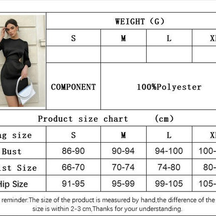 Women's Crew Neck Sexy Long Sleeve Cutout Mini Dress Bodycon Party Short Dress