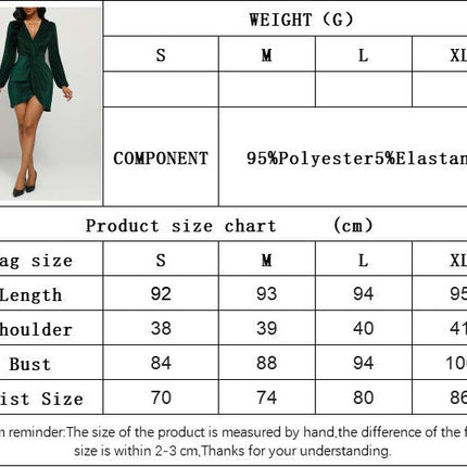 Womens Velvet V Neck Long Sleeve Bodycon Ruched Short Dress Cocktail Party Mini Dress