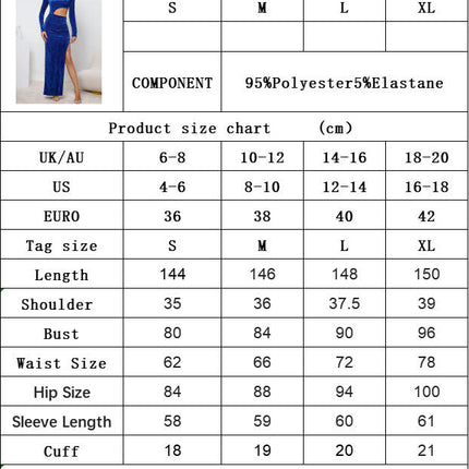 Women's Velvet Bodycon Maxi Dress Long Sleeve Cut Out Ruched Slit Elegant Cocktail Party Dresses