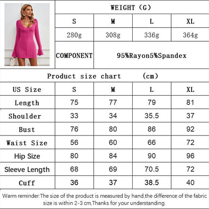 Women's Sexy Bodycon Long Sleeve Dresses Scoop Neck Button Club Mini Dress