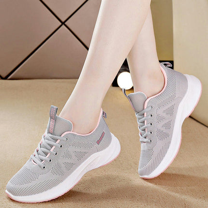 Women's Athletic Running Breathable Casual Sneakers Lace Up Comfort Fashion Tennis Shoes