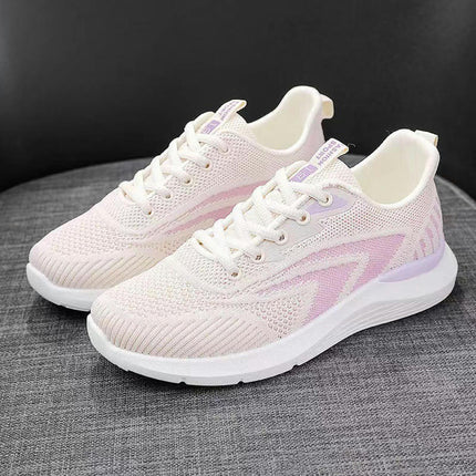 Women's Laces Running Shoes Lightweight Walking Outdoors Casual Sneakers