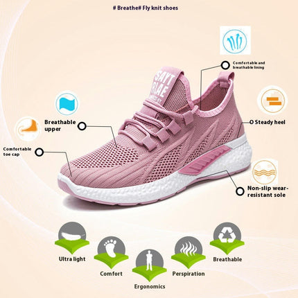 Women's Sneakers Walking Tennis Lightweight Casual Lace Up Workout Shoes