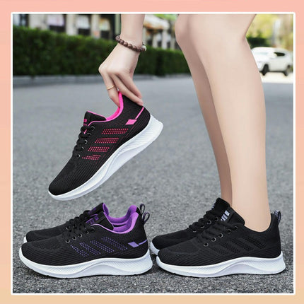 Women Running Shoes Breathable Lightweight Athletic Walking Training Gym Sneakers