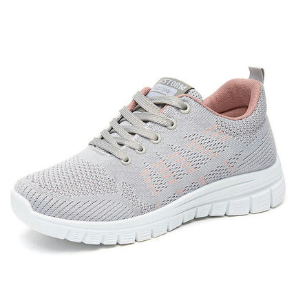 Women's Lace Up Walking Shoe Lightweight Workout Breathable Fashion Sneakers