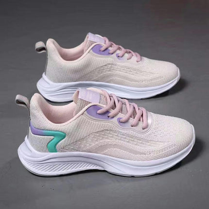 Women's Athletic Road Running Lace up Walking Comfort Lightweight Fashion Sneakers