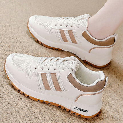 Women Running Fashion Sneakers Athletic Tennis Lace Up Breathable Gym Workout Jogging Casual