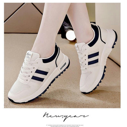 Women Running Fashion Sneakers Athletic Tennis Lace Up Breathable Gym Workout Jogging Casual