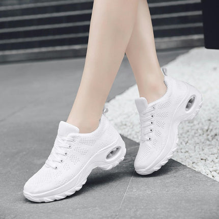 Women Fashion Lace Up Breathable Gym Workout Jogging Sneakers