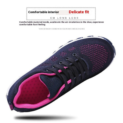 Women Fashion Lace Up Breathable Gym Workout Jogging Sneakers