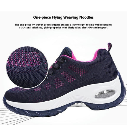 Women Fashion Lace Up Breathable Gym Workout Jogging Sneakers