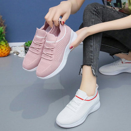 Women's Athletic Sneakers Comfortable Walking Breathable Cushion Casual Tennis Gym Shoes