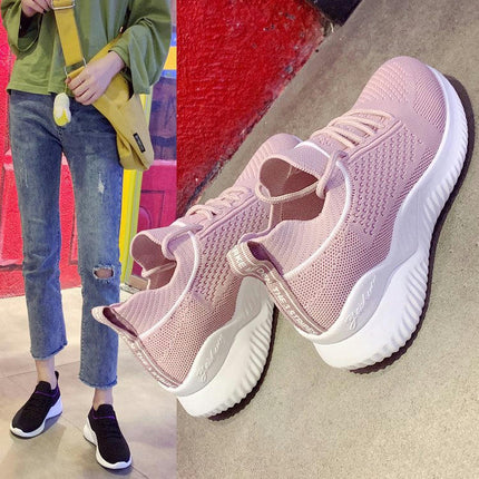 Women's Athletic Sneakers Comfortable Walking Breathable Cushion Casual Tennis Gym Shoes