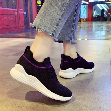 Women's Athletic Sneakers Comfortable Walking Breathable Cushion Casual Tennis Gym Shoes