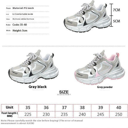 Womens Running Shoes Fashion Resistant Platform Workout Casual Sneakers