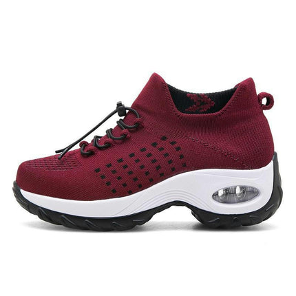 Women's Walking Shoes Lightweight Air Cushion Casual Mesh Tennis Workout Sneakers