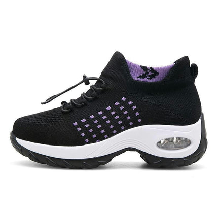 Women's Walking Shoes Lightweight Air Cushion Casual Mesh Tennis Workout Sneakers