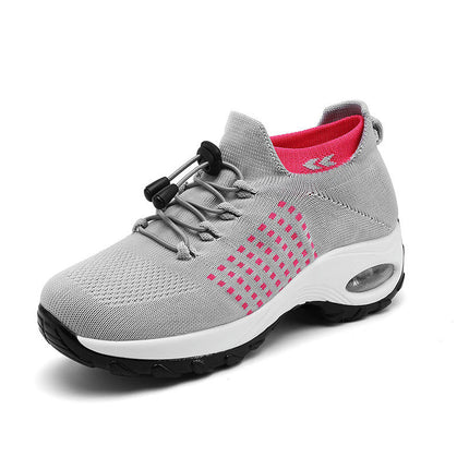 Women's Walking Shoes Lightweight Air Cushion Casual Mesh Tennis Workout Sneakers