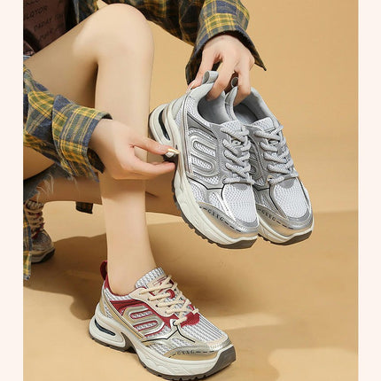 Sneakers for Women Breathable Lightweight Lace up Style Training Running Shoes