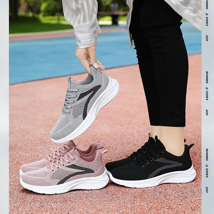 Leisure Women's Lace Up Travel Soft Sole Comfortable Shoes Outdoor Breathable Sneaker