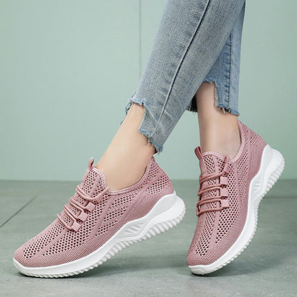 Leisure Women's Slip On Travel Soft Sole Comfortable Shoes Outdoor Mesh Fashion Shoes