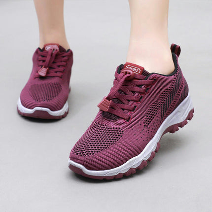 Women Running Lightweight Mesh Sneakers Comfortabale Sports Gym Workout Shoes