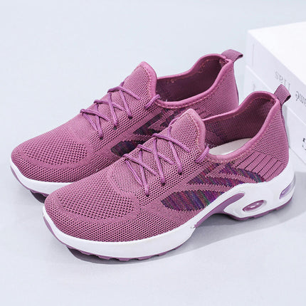 Slip-On Mesh Trainers Women's Work Comfortable Casual Air Cushion Athletic Shoes