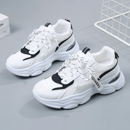 Women's Running Shoes Non Slip Athletic Tennis Walking Round Head Type Sneakers