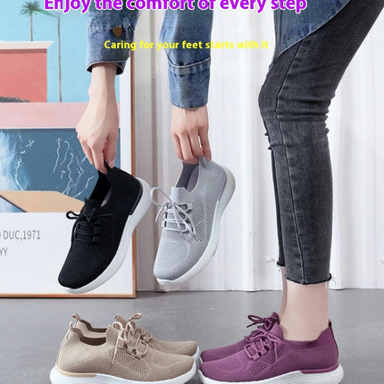 Women's Walking Slip On Sneakers - Lightweight Comfy With Cushion