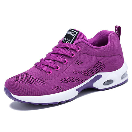 Womens Lightweight Air Cushion Sneakers Breathable Gym Jogging Running Tennis Shoes