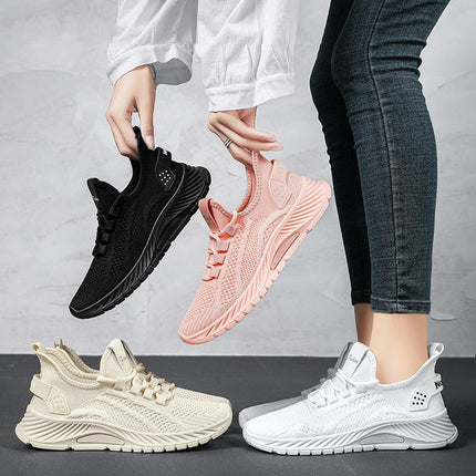 Women's Walking Lightweight Breathable Tennis Sneakers Casual Shopping Training Shoes