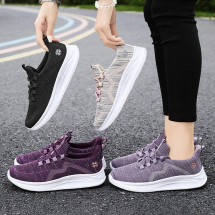 Women's Athletic Running Mesh Breathable Casual Sneakers Lace Up Comfort Sports Shoes