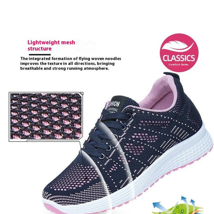 Women Sneakers Arch Support Breathable Elderly Walking Comfort Shoe