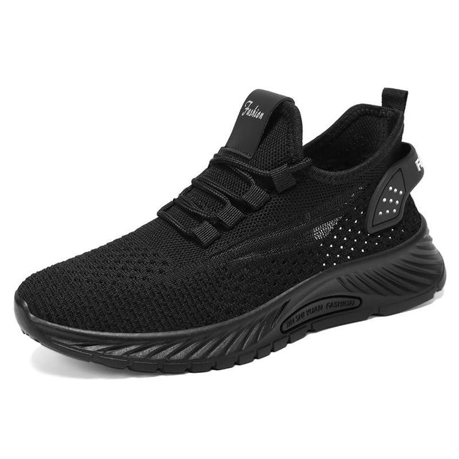 Women's Shoes Fly Woven Hollow Breathable Fashion Flat Lace Up Sport Shoes Women